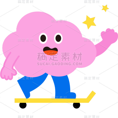 装饰通用趣味IP拟人贴纸元素素材