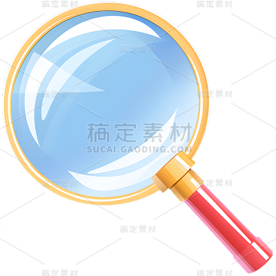 文具放大镜物品贴纸
