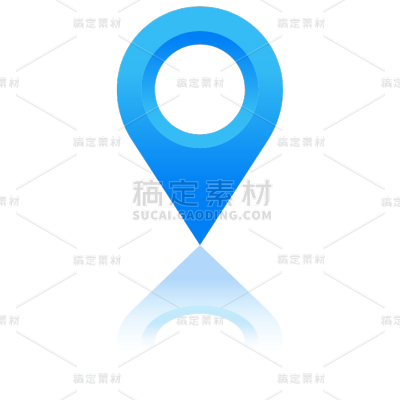 图标系列矢量蓝色渐变定位GPS（td）