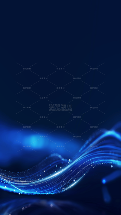 常规科技风蓝色光纤发光粒子背景
