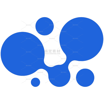 常规内容-图标系列插画感粘连细胞分子图标