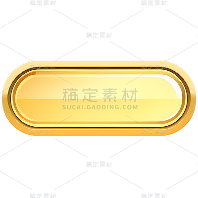 矢量金色按钮免抠元素