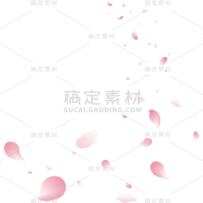 花瓣元素简约贴纸