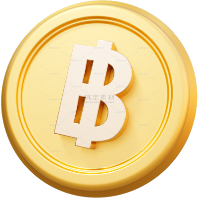 金融钱币符号金币贴纸