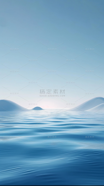风光通用实景天空海面山背景图片素材