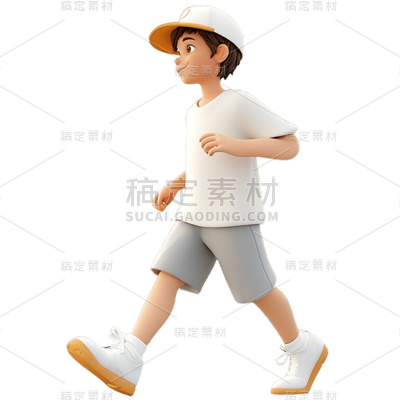 3D人物动作静态贴纸