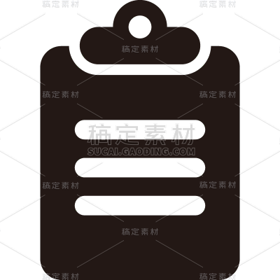 文档元素黑白线条简约风贴纸