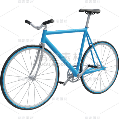 交通工具自行车3D贴纸