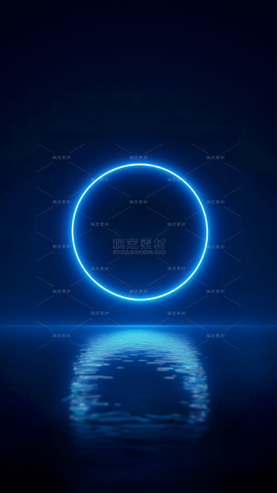 常规简约感光圈水面倒影背景