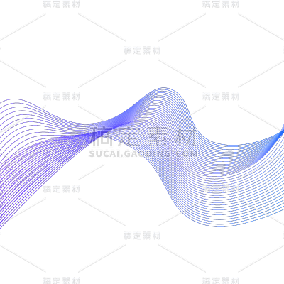 蓝色简约科技线条曲线