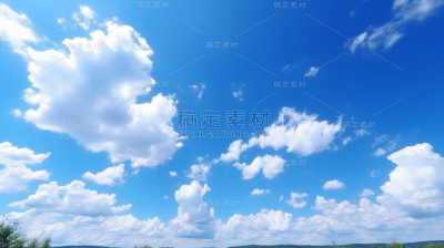 蓝天白云天空