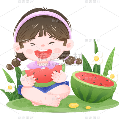 人物元素可爱贴纸