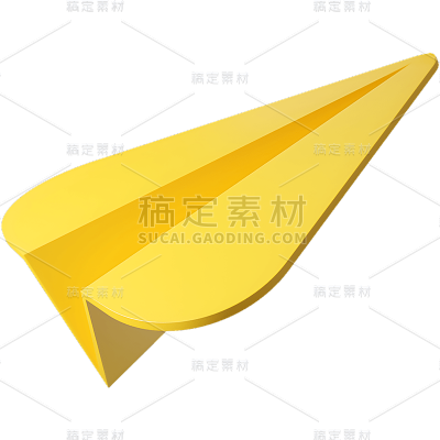 通用3D立体纸飞机元素物品元素