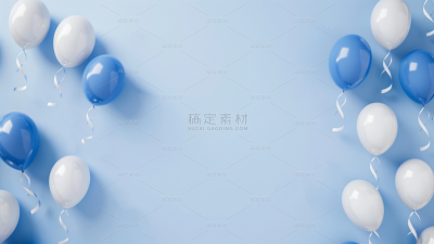 通用实景彩色多个气球背景素材