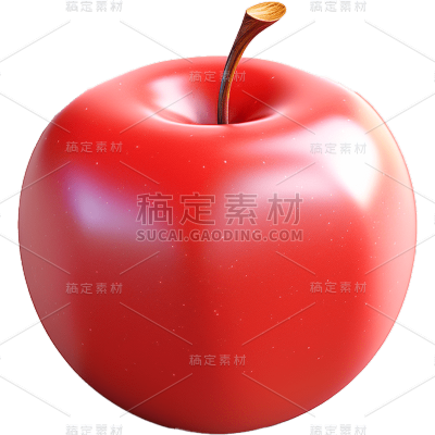 食物食品水果立体3D苹果元素