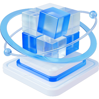 科技风系列3D科技图标贴纸