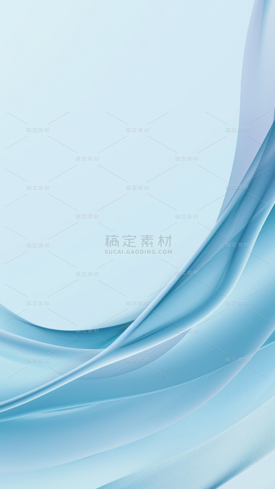 背景通用蓝色绸带丝绸背景场景图片素材