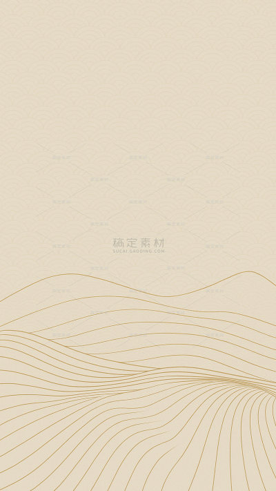 中国风系列中式古朴曲线线条元素（td）