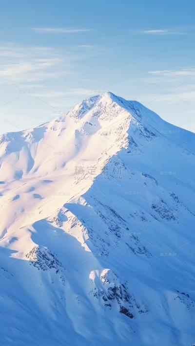 冬天冬季冬日雪山雪景风景场景背景