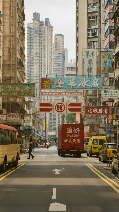 风光系列实景感港式街景（td）