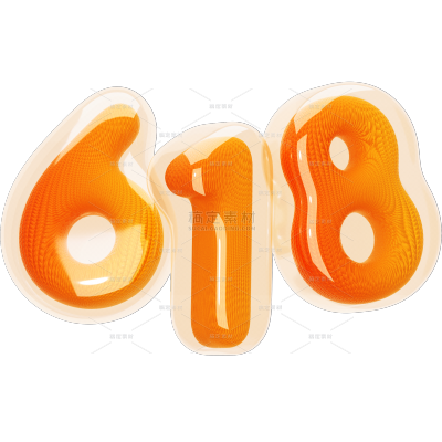 6183D混合材质粗圆体艺术字