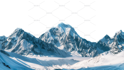 风光通用连绵雪山背景元素素材