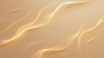 背景系列简约感金色发光组合抽象曲线高光光效背景（td)