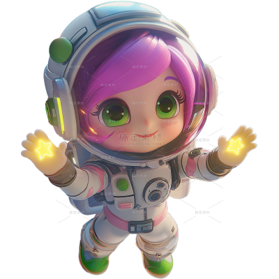 宇宙系列可爱宇航员人物