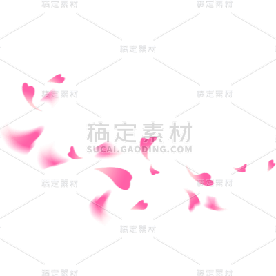 飘落装饰花瓣元素