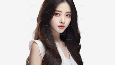 美发模特人像