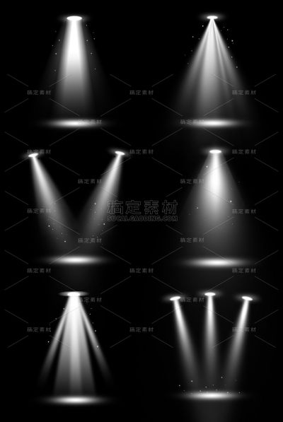 特效通用放射光束元素素材