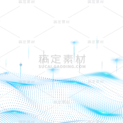 科技风通用科技线条光效线条元素素材