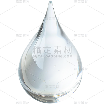 特效通用透明实景水滴元素素材