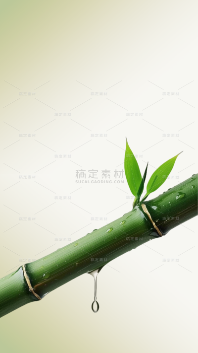 植物系列实景感光影竹子展台图片 
