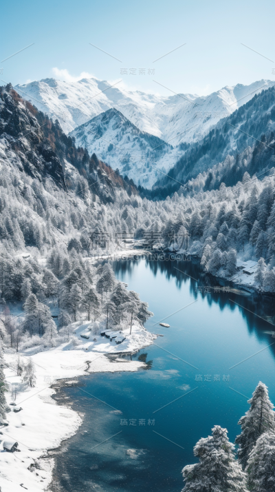 冰川雪山风景景观壁纸