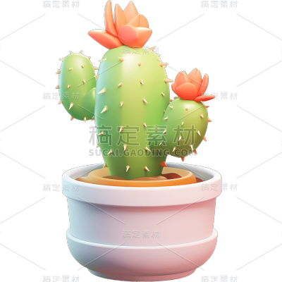 立体风绿植植物贴纸