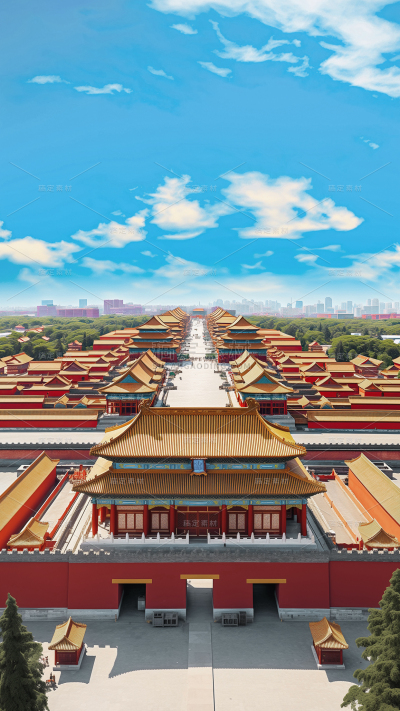 常规通用中国古建筑背景图片
