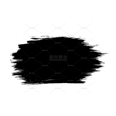 中国风国风毛笔笔刷元素贴纸（td）