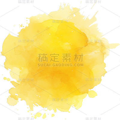 中国风通用彩色水墨元素素材