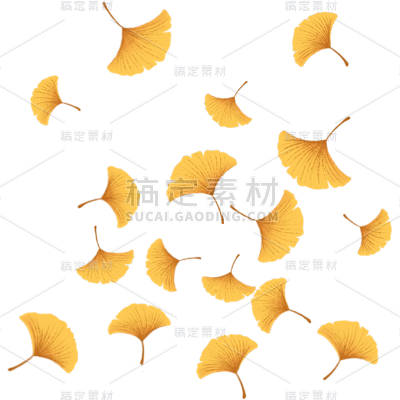 秋系列落叶元素贴纸