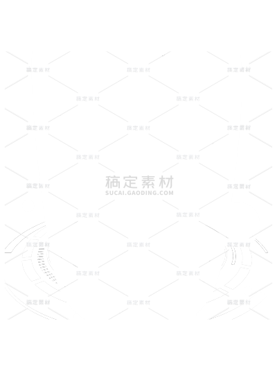 科技风系列简约白色光圈元素贴纸