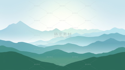 常规通用山脉风景插画图片背景