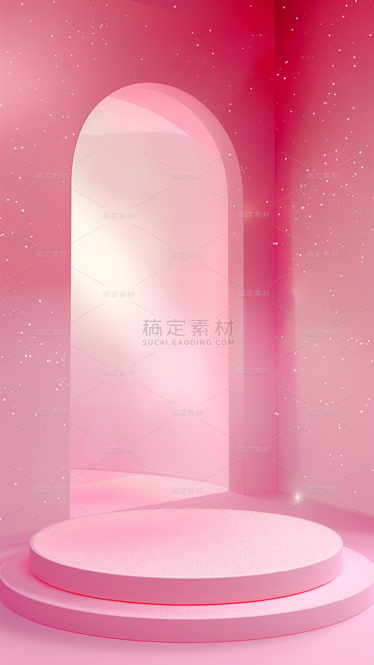 情人节通用背景粉色浪漫感梦幻感展台细闪珠光