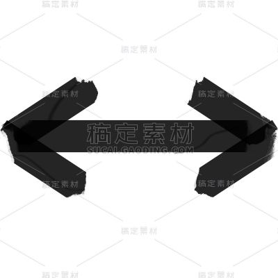 通用胶带艺术箭头元素
