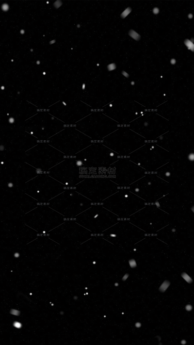 特效系列白色雪点模糊雪花飘落元素贴纸（td)