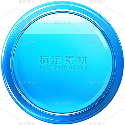 通用基础蓝色按钮免抠元素