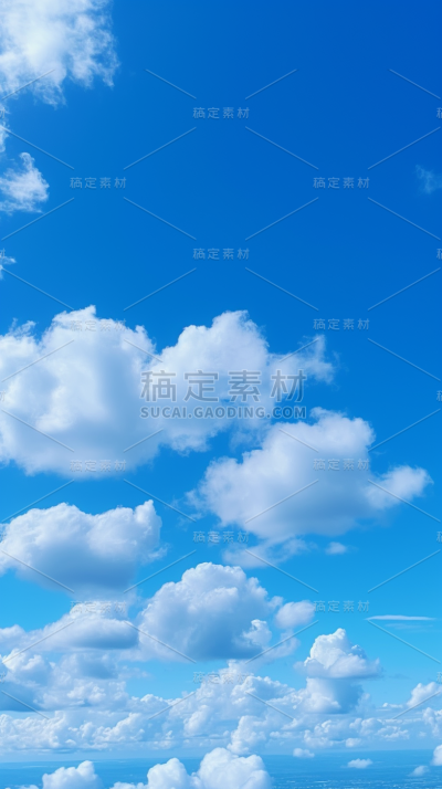 蓝天白云天空风景