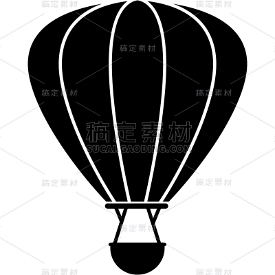 装饰通用插画矢量热气球图标元素素材