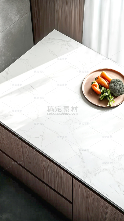 纹理系列光影感俯视白色大理石桌面展台