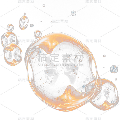透明彩色气泡贴纸